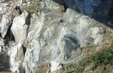 落石予防（J-ワイド伏工、J-キャフネット）